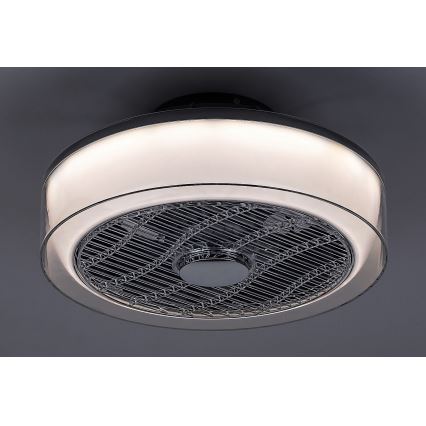 Rabalux - LED Zatemnitvena stropna svetilka z ventilatorjem LED/30W/230V + Daljinski upravljalnik 3000-6000K