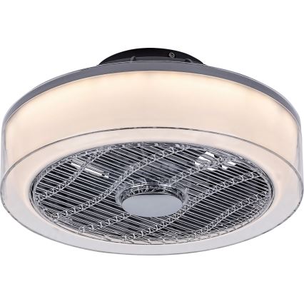 Rabalux - LED Zatemnitvena stropna svetilka z ventilatorjem LED/30W/230V + Daljinski upravljalnik 3000-6000K