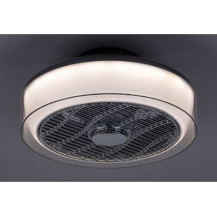 Rabalux - LED Zatemnitvena stropna svetilka z ventilatorjem LED/30W/230V + Daljinski upravljalnik 3000-6000K