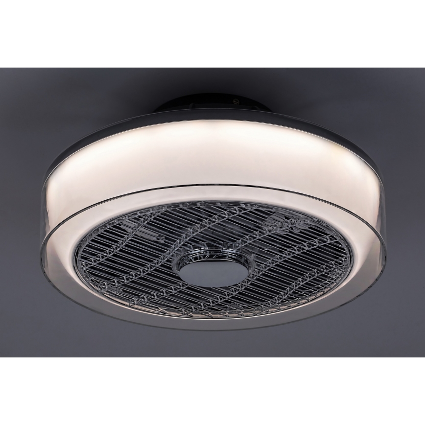 Rabalux - LED Zatemnitvena stropna svetilka z ventilatorjem LED/30W/230V + Daljinski upravljalnik 3000-6000K
