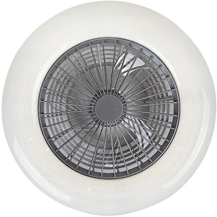 Rabalux - LED Zatemnitvena stropna svetilka z ventilatorjem LED/30W/230V + Daljinski upravljalnik 3000-6500K