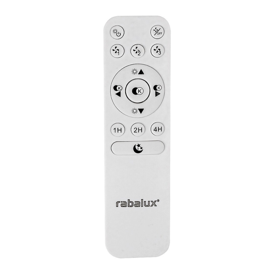 Rabalux - LED Zatemnitvena stropna svetilka z ventilatorjem LED/30W/230V + Daljinski upravljalnik 3000-6500K