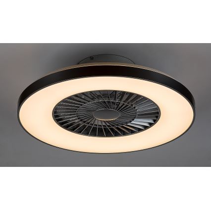 Rabalux - LED Zatemnitvena stropna svetilka z ventilatorjem LED/40W/230V + Daljinski upravljalnik 3000-6500K