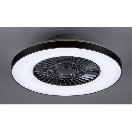 Rabalux - LED Zatemnitvena stropna svetilka z ventilatorjem LED/40W/230V + Daljinski upravljalnik 3000-6500K