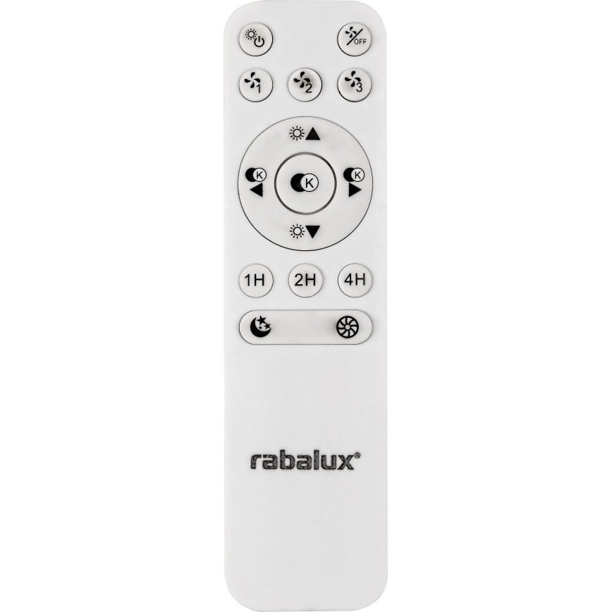 Rabalux - LED Zatemnitvena stropna svetilka z ventilatorjem LED/40W/230V 3000-6500K + Daljinski upravljalnik