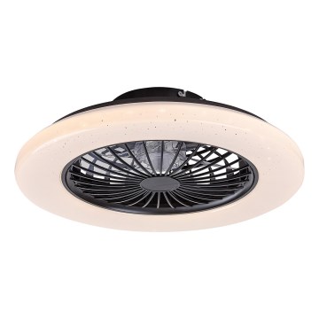 Rabalux - LED Zatemnitvena stropna svetilka z ventilatorjem LED/48W/230V 3000-6500K + Daljinski upravljalnik