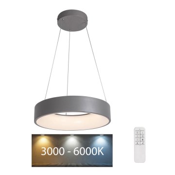 Rabalux - LED Zatemnitveni lestenec na vrvici LED/24W/230V okrogel 3000-6000K + Daljinski upravljalnik