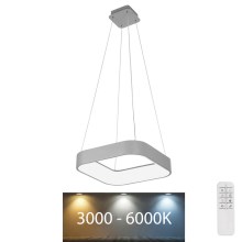 Rabalux - LED Zatemnitveni lestenec na vrvici LED/28W/230V kvadrat 3000-6000K + Daljinski upravljalnik