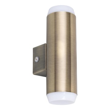 Rabalux - LED Zunanja Stenska svetilka 2xLED/4W/230V IP44 bronasta