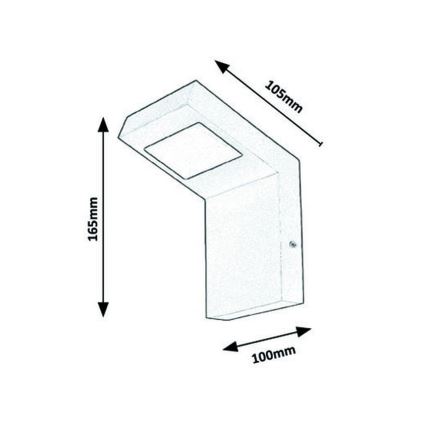 Rabalux - LED Zunanja stenska svetilka LED/9W/230V IP44