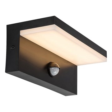 Rabalux - LED Zunanja stenska svetilka s senzorjem LED/9W/230V 2700/4000/6500K IP54 črna