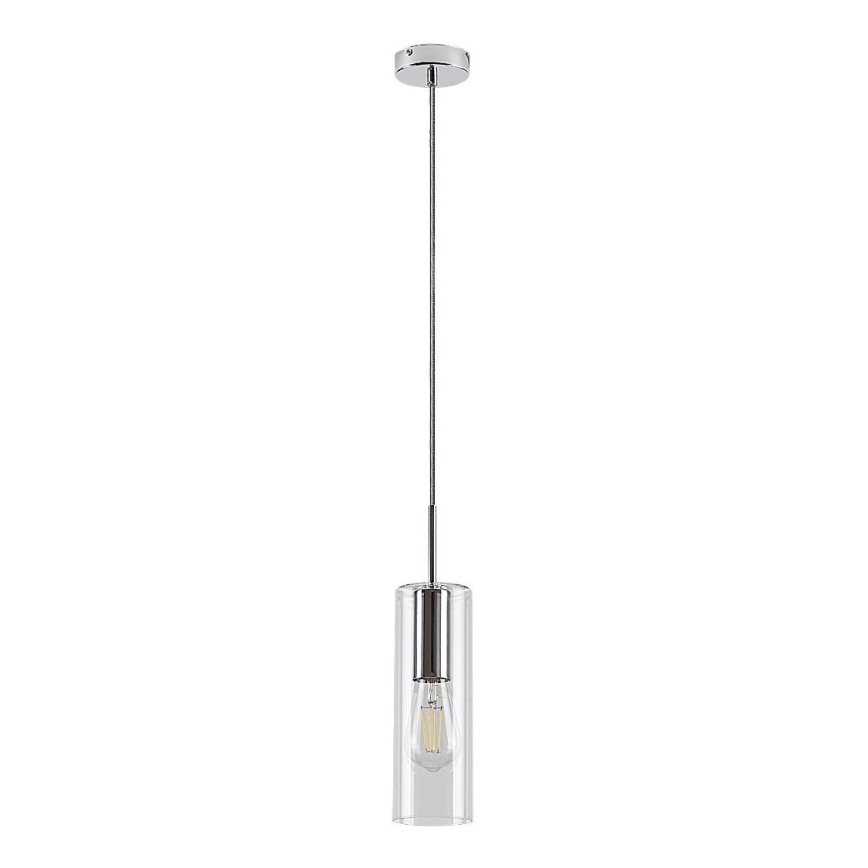 Rabalux - Lestenec na vrvici 1xE27/40W/230V prozorna/sijajni krom
