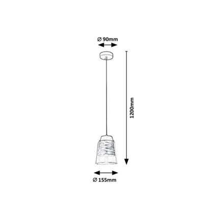 Rabalux - Lestenec na vrvici 1xE27/60W/230V