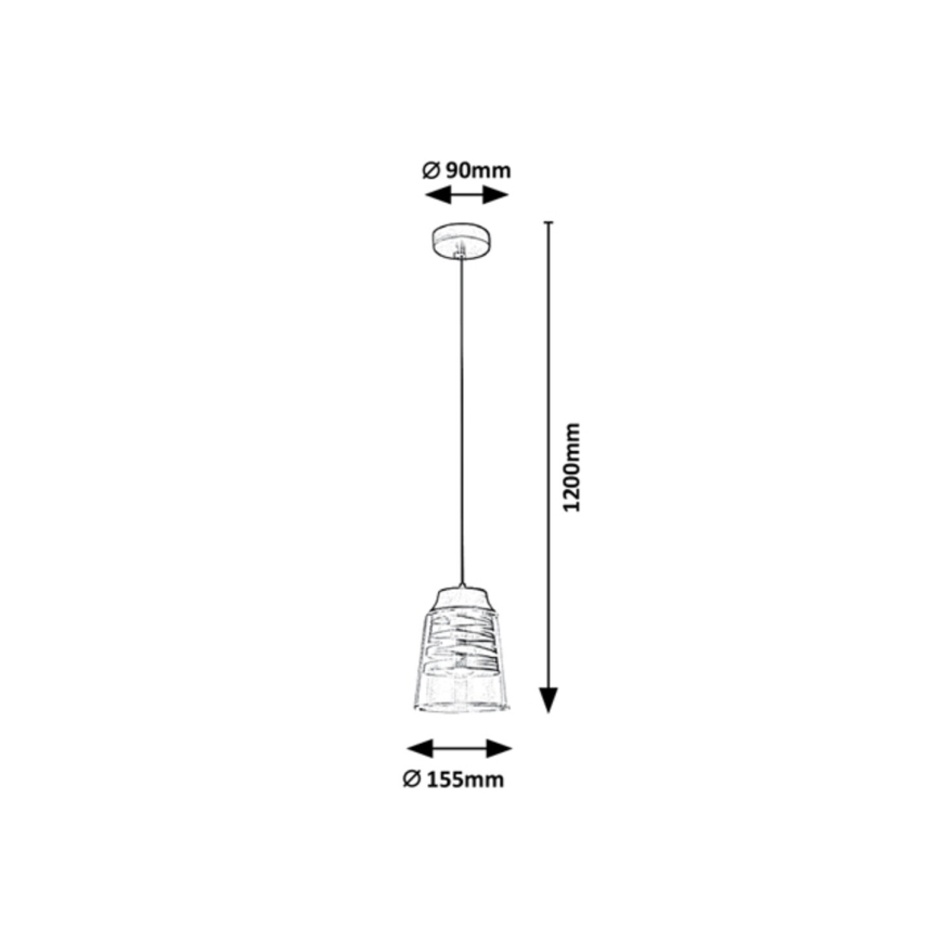 Rabalux - Lestenec na vrvici 1xE27/60W/230V