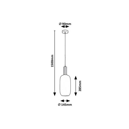 Rabalux - Lestenec na vrvici 1xE27/60W/230V