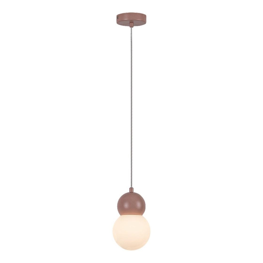 Rabalux - Lestenec na vrvici 1xG9/38W/230V roza