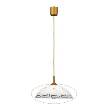 Rabalux - Nadomestno steklo za lestenec E27 pr. 30 cm