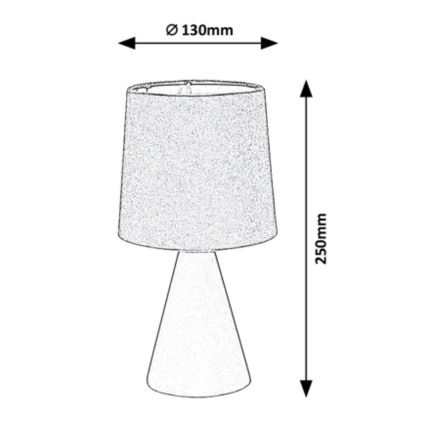 Rabalux - Namizna svetilka 1xE14/40W/230V bež