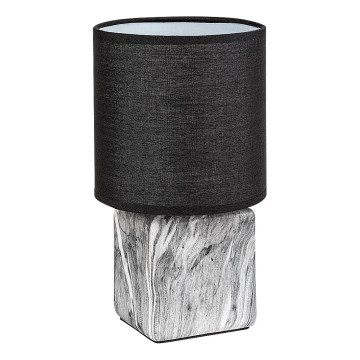 Rabalux - Namizna svetilka 1xE14/40W/230V črna/marmorni dekor