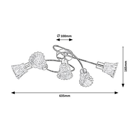 Rabalux - Reflektor 5xE14/40W/230V