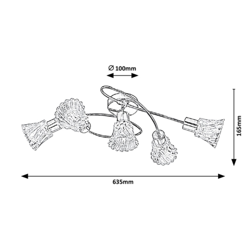 Rabalux - Reflektor 5xE14/40W/230V