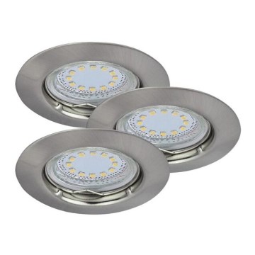 Rabalux - SET 3xLED Vgradna svetilka 3xGU10/3W/230V IP40