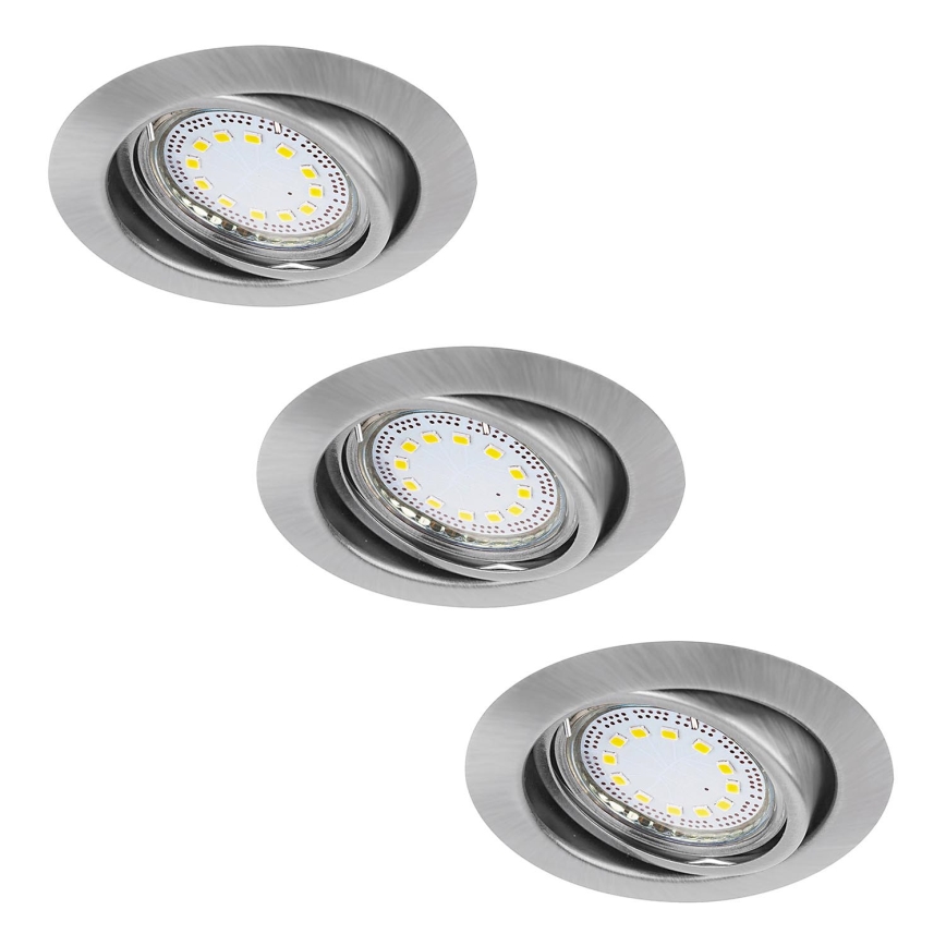 Rabalux - SET 3xLED Vgradna svetilka 3xGU10/3W/230V IP40