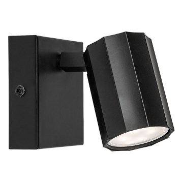 Rabalux - Stenski reflektor 1xGU10/5W/230V črna