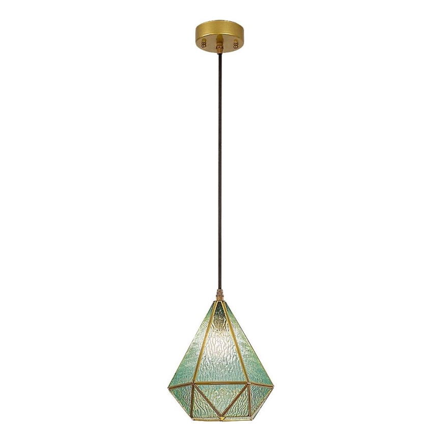 Rabalux - Tiffany vitraž lestenec na vrvici 1xE14/40W/230V modra/zlata