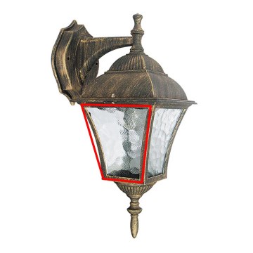 Rabalux - Univerzalno rezervno steklo TOSCANA 11,3x10,8 cm