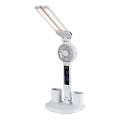 Rabalux - zatemnjevalna namizna LED svetilka z ventilatorjem in LED zaslonom/7W/5V 3000/4000/6500K