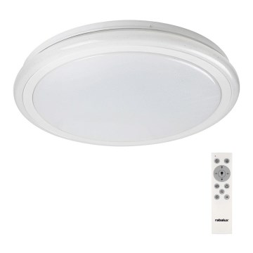 Rabalux - Zatemnljiva LED stropna svetilka z daljinskim upravljalnikom, RGB LED/32W/230V, premer 40 cm