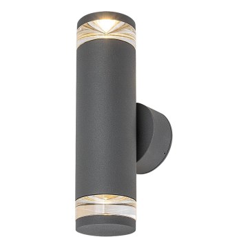 Rabalux - Zunanja stenska svetilka 2xGU10/10W/230V IP54 antracitna