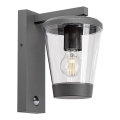 Rabalux - Zunanja stenska svetilka s senzorjem gibanja 1xE27/40W/230V IP44