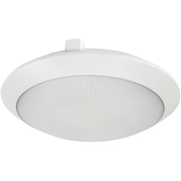 Rabalux - Zunanja stropna svetilka s senzorjem gibanja 1xE27/9W/230V IP65 premer 30 cm bela