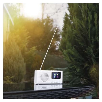 Radio DAB DAB+ FM 3W/5V/4xAA bela