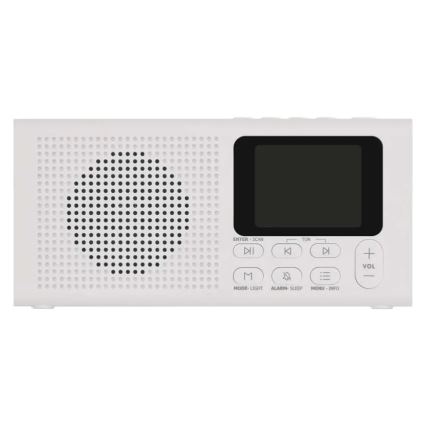 Radio DAB DAB+ FM 3W/5V/4xAA bela