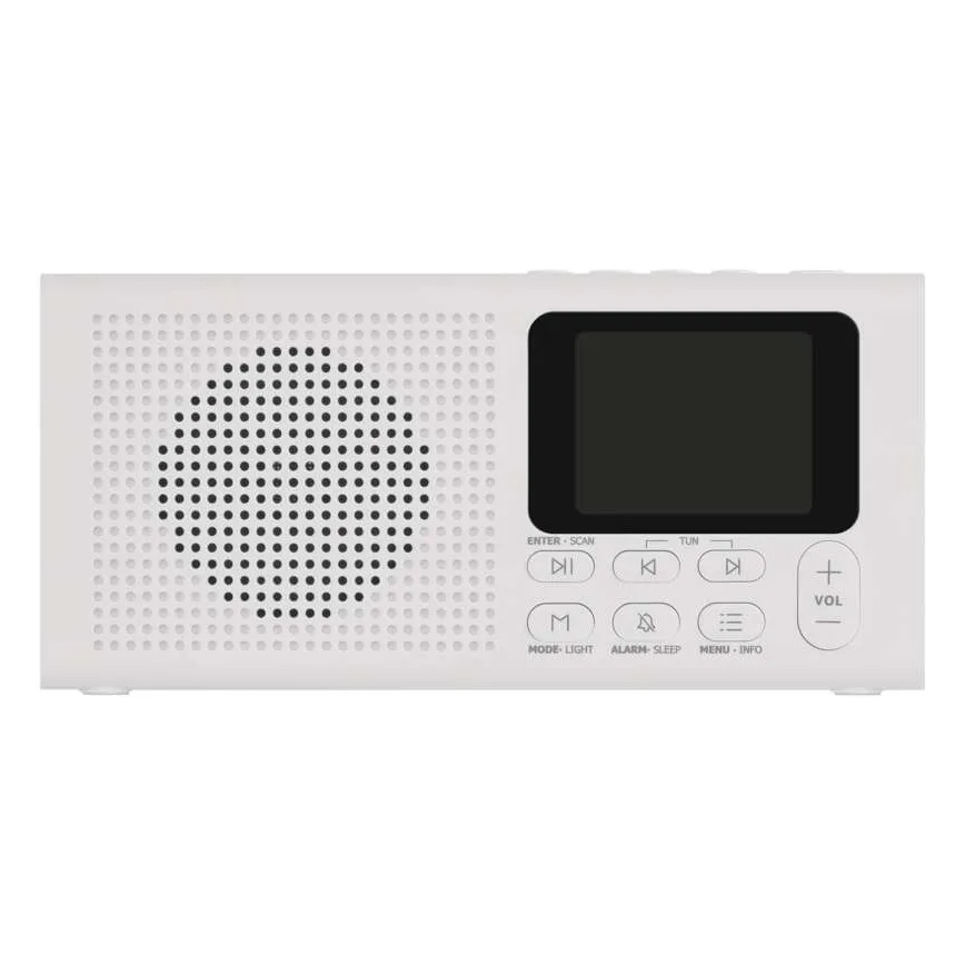 Radio DAB DAB+ FM 3W/5V/4xAA bela