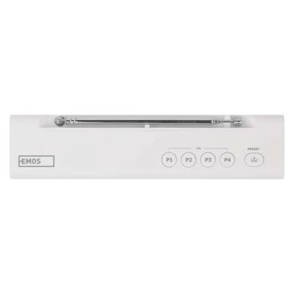 Radio DAB DAB+ FM 3W/5V/4xAA bela