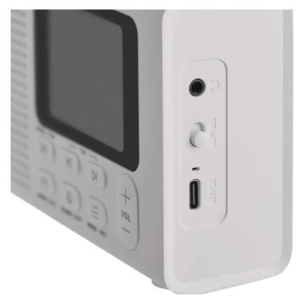 Radio DAB DAB+ FM 3W/5V/4xAA bela