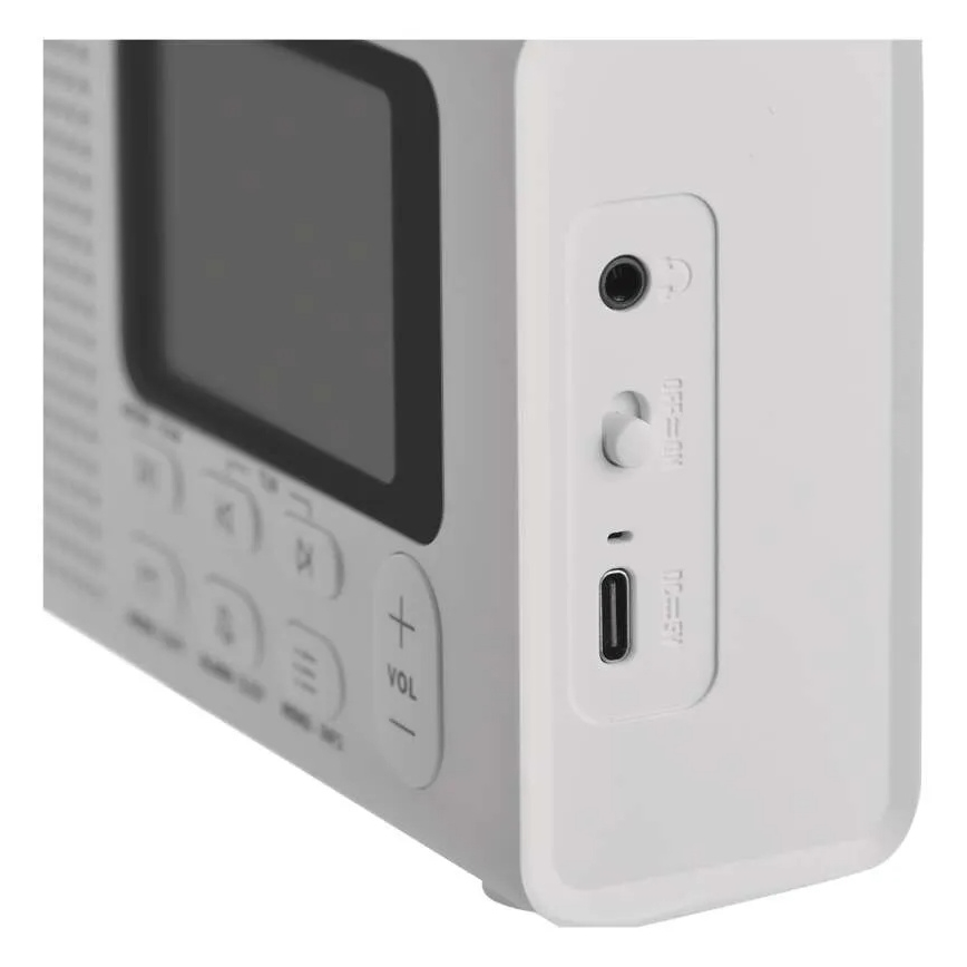 Radio DAB DAB+ FM 3W/5V/4xAA bela