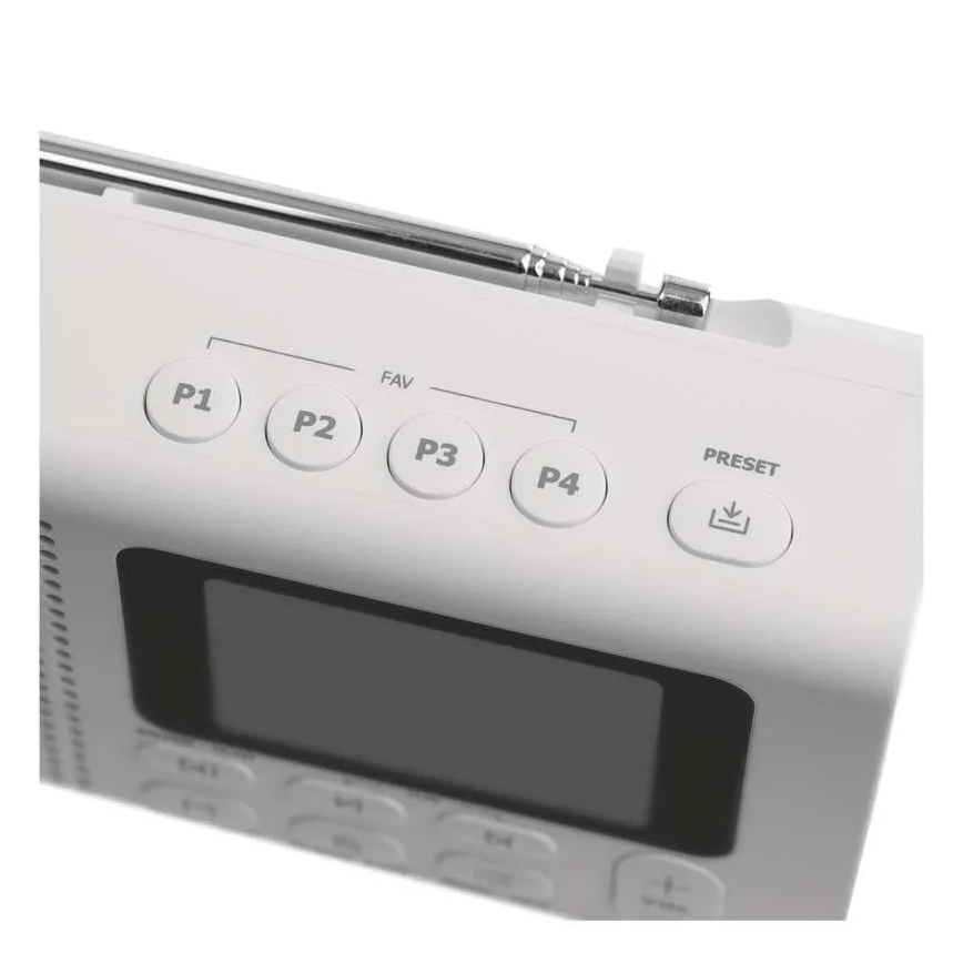 Radio DAB DAB+ FM 3W/5V/4xAA bela