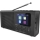 Radio DAB DAB+ FM 3W/5V/4xAA črna