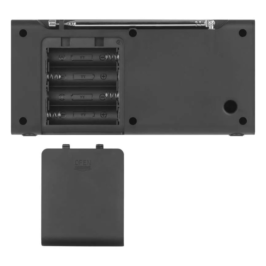 Radio DAB DAB+ FM 3W/5V/4xAA črna