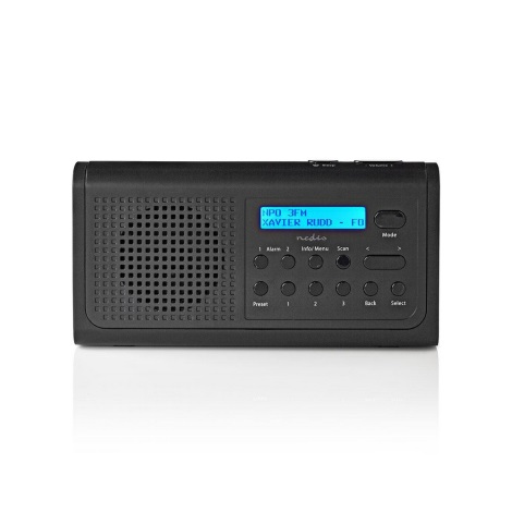 Radio z uro in funkcijo alarma 3W/FM/DAB