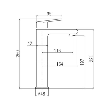 RAV Slezák CO130.0CMATZ - Armatura za umivalnik COLORADO 26 cm, črna/zlata