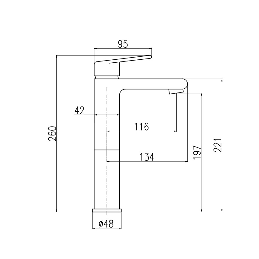 RAV Slezák CO130.0CMATZ - Armatura za umivalnik COLORADO 26 cm, črna/zlata