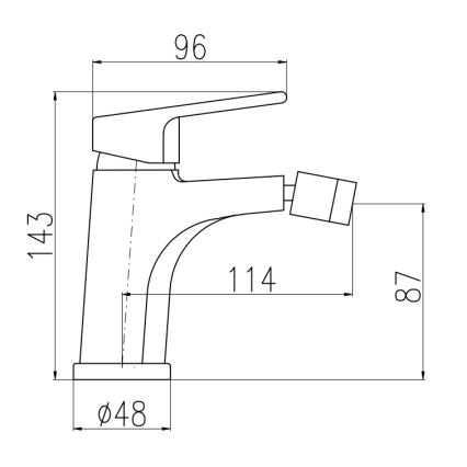 RAV Slezák CO145.0KCMATZ - Pipa za bide + odtok COLORADO 14,3 cm črna/zlata