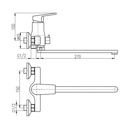 RAV Slezák CO153.5CMATZ - kadna armatura COLORADO črna/zlata