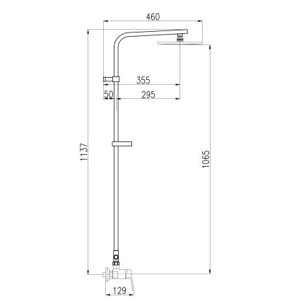 RAV Slezák CO182.5/6 - Tuš set z baterijo COLORADO, sijajni krom